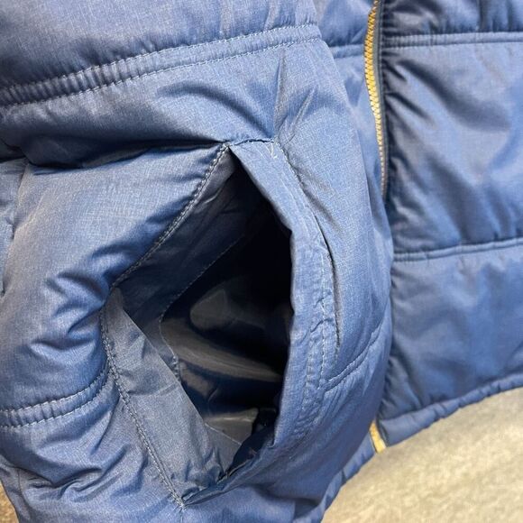 WEATHERPROOF VINTAGE Vest Men's XL Navy Blue Quilted Puffer Flannel Lined Zip Up - Picture 6 of 13